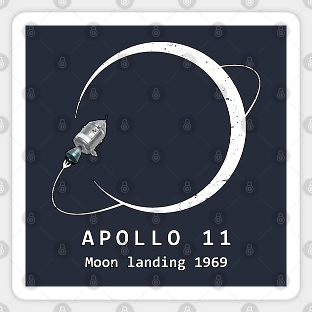 Apollo 11 Moon Landing 1969 Sticker by Jose Luiz Filho